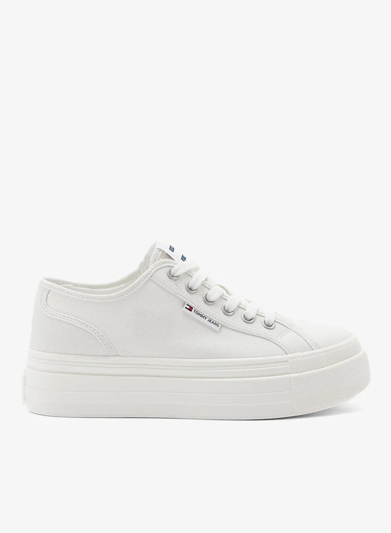 Foxing Lace Up Low Top Sneakers