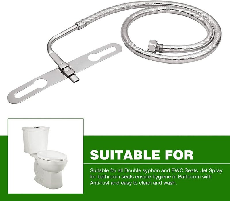 ENNIUS Bathroom Jet Spray Bathroom Hand Shower and Toilet Shower Jet Spray - Portable Bidet Spray for Toilet | Toilet Hand Jet Spray - Image 2