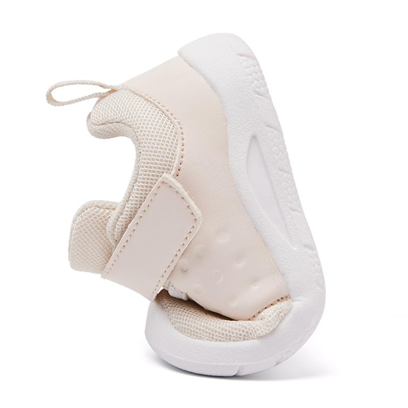 MORENDL Toddler Baby Shoes 0-4 Years Boy Girl Lightweight Breathable Non-Slip Sports Sneakers Running Walking Tennis Barefoot Shoes Khaki 12-15Months - Image 5