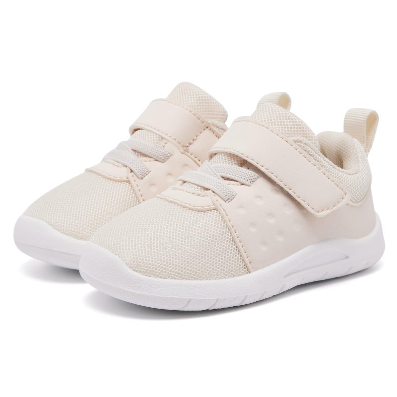 MORENDL Toddler Baby Shoes 0-4 Years Boy Girl Lightweight Breathable Non-Slip Sports Sneakers Running Walking Tennis Barefoot Shoes Khaki 12-15Months - Image 1