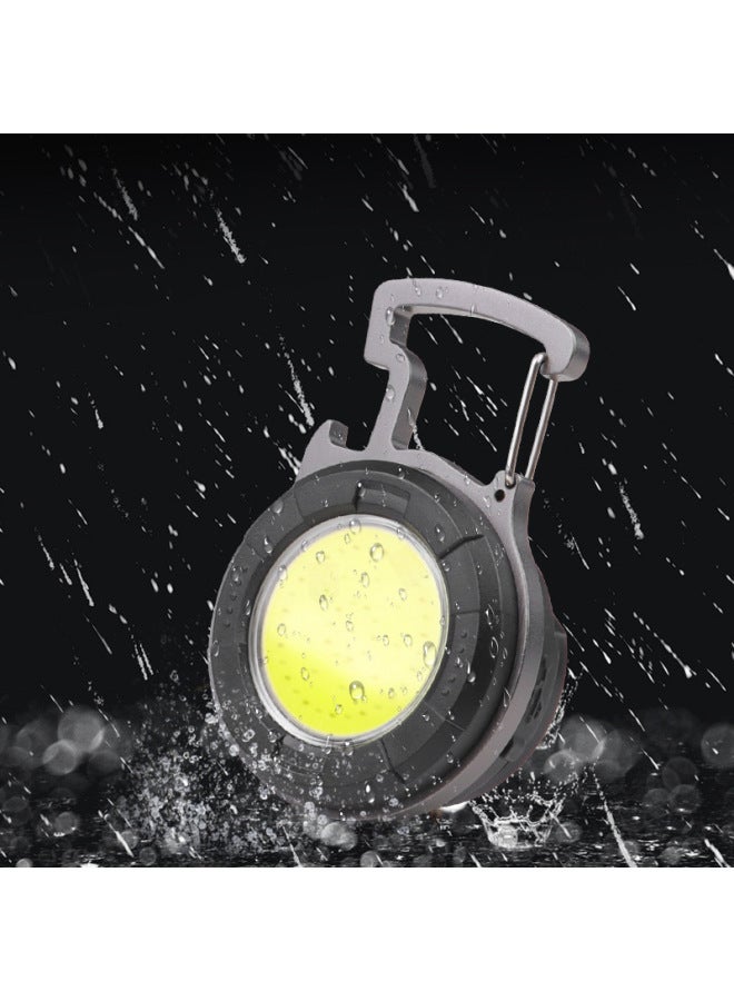 Loquat Product COB Multifunctional Mini Keychain Light Work Light Car Repair Light Household Emergency Flashlight-Color:Old Square Keychain Light Low Edition - Image 4