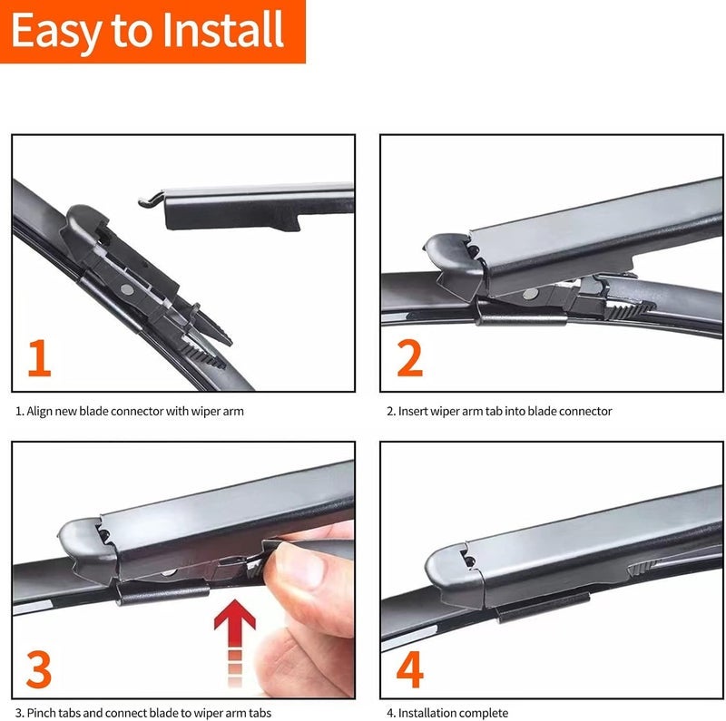 WINNERS Windshield Wipers for Lincoln Nautilus 2019 2020 2021 2022 2023 2024 OEM Quality Wiper Blades Include Front 24 18 Inch and Rear Blade Easy to Install Replacement Wipers Pack of 3