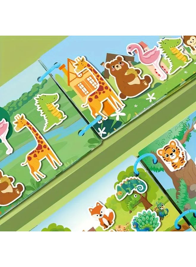 Dinosaur Sticker Book For Kids Ages 3 6 Interactive Alphabet Learning Quiet Book - Image 4