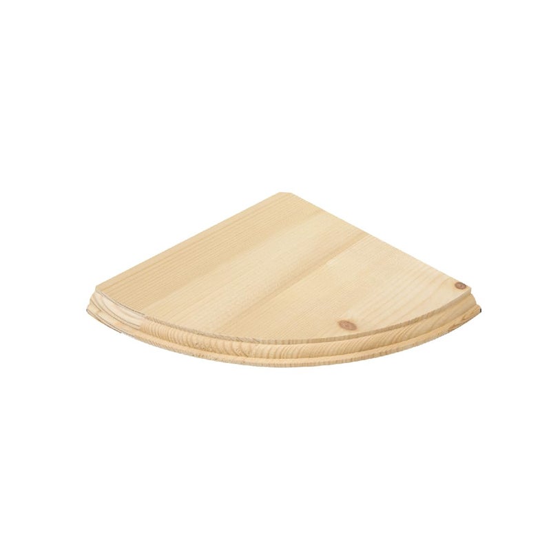 Anika Living Wooden Floating Corner Shelves  2 SizesEasy To Assemble Wall Mounted ShelfReady To Paint Stain Or VarnishFixtures Included 19cm x 19cm