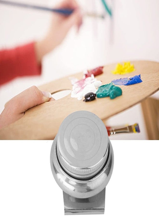 Zerodis Large Mouth Artist Palette Cup with Lid, Stainless Steel Metal Palettes Container Cup Travel Portable Paint Cleaning Container for Solvent Watercolor Gouache Acrylic Paint Oil Paint(F-347) - Image 3