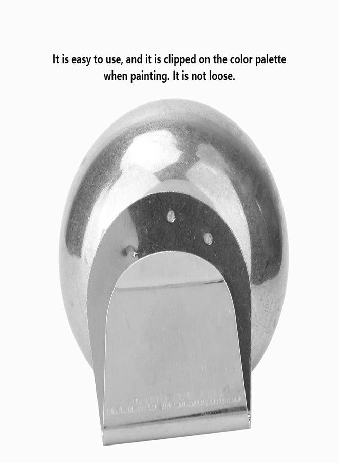 Zerodis Large Mouth Artist Palette Cup with Lid, Stainless Steel Metal Palettes Container Cup Travel Portable Paint Cleaning Container for Solvent Watercolor Gouache Acrylic Paint Oil Paint(F-347) - Image 4