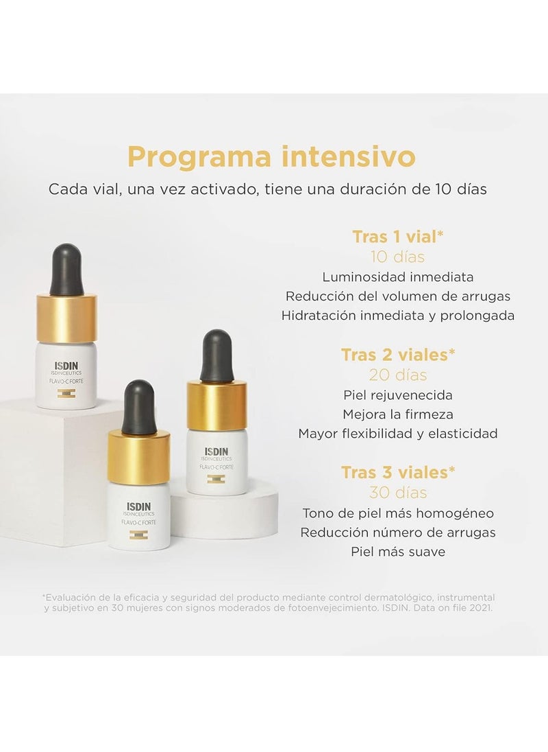 Flavo C Forte 1 ampoule Intensive facial serum with 15 pure and fresh vitamin C that revitalizes brightens and helps reduce the signs of skin fatigue