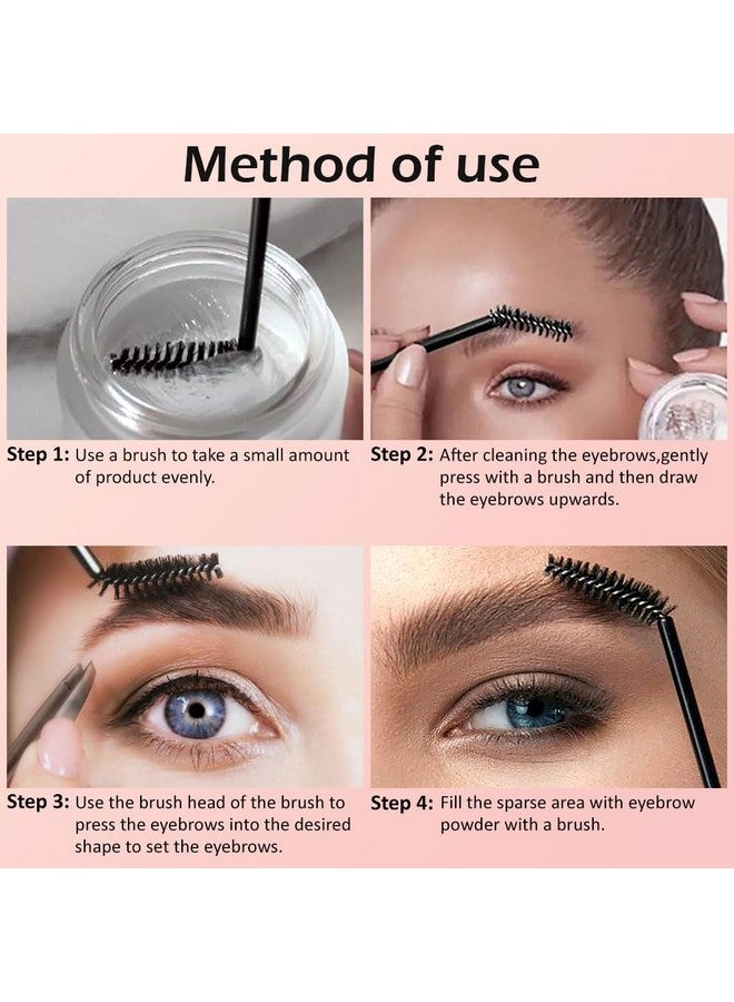 BINGBRUSH Soap Brows Kit,2Pcs/Set Eyebrow Freeze Styling Wax,Waterproof Long-lasting Eyebrows Enhancer Shaping Clear Tint Gel, Eye Brow Makeup Balm Pomade Cosmetics (2pcs 01#) - Image 3