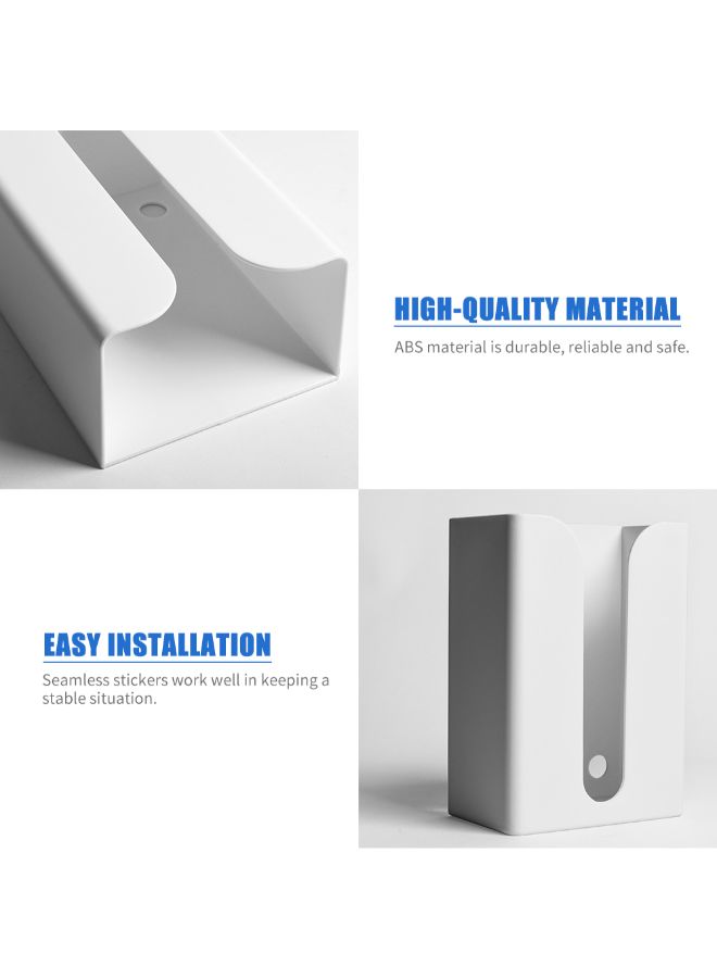 Alyashmac Wall Mounted Paper Towel Holder White 19.3x8.3x13.5cm - Image 2