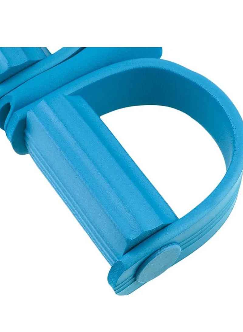 Generic Abdominal and Arm Strengthener - Fitness Toning Belt 4 Tube Bands Elastic Foot Pedal Resistance Band for Home Gym Yoga Abdominal Waist Leg Arm - Resistance Band for Gym Workout - Multifunctional Resistance Training Tools, 4 Leg and Foot Trainers with Bands, Pull Ropes, Tubes and Pedal, for Yoga Fitness, Abdominal and Bodybuilding Expander Tools for Home Gym - Fitness Resistance Band - Resistance Pull Belt for Workout - Image 5