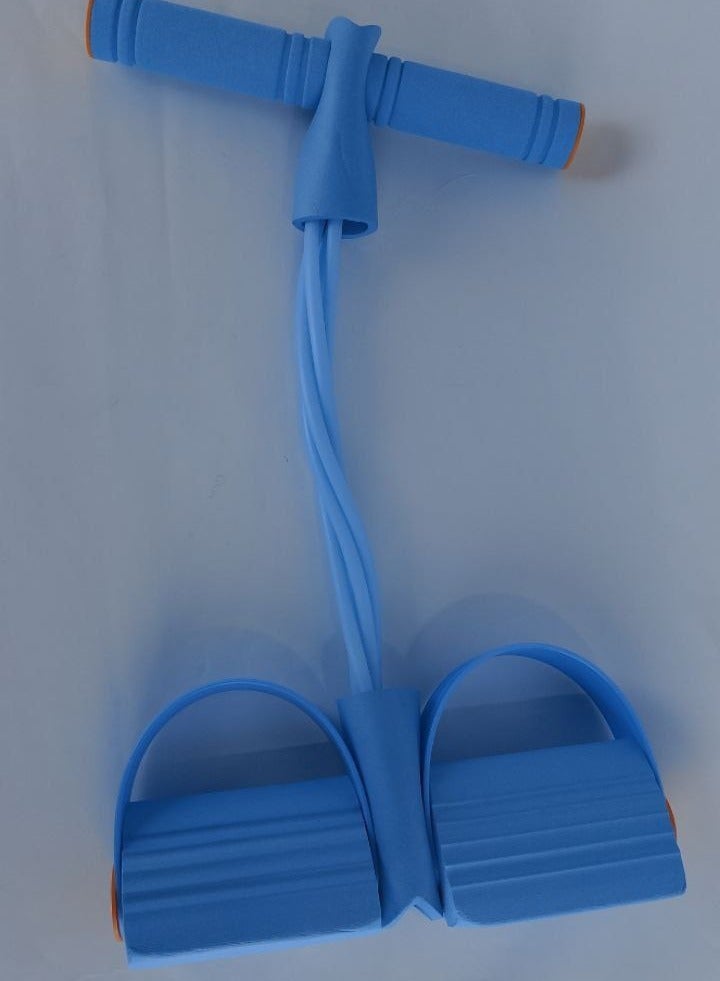 Generic Abdominal and Arm Strengthener - Fitness Toning Belt 4 Tube Bands Elastic Foot Pedal Resistance Band for Home Gym Yoga Abdominal Waist Leg Arm - Resistance Band for Gym Workout - Multifunctional Resistance Training Tools, 4 Leg and Foot Trainers with Bands, Pull Ropes, Tubes and Pedal, for Yoga Fitness, Abdominal and Bodybuilding Expander Tools for Home Gym - Fitness Resistance Band - Resistance Pull Belt for Workout - Image 1