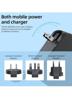 General 5-in-1 Universal Travel Power Bank 10000mAh Power Bank with Integrated Cable Wireless Portable Charger for iPhone 15/15 Pro/ProMax iPhone with UK Fitting Connector  - Image 2