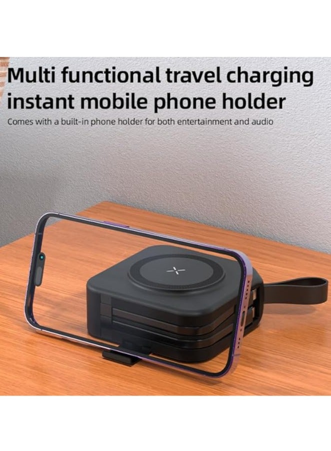 general 5-in-1 Universal Travel Power Bank 10000mAh Power Bank with Integrated Cable Wireless Portable Charger for iPhone 15/15 Pro/ProMax iPhone with UK Fitting Connector - Image 5