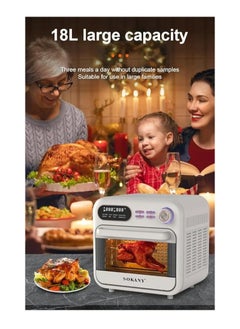 sokany Sokany Digital Fryer + Oven 18L 1800W - Model SK-10003  - Image 4