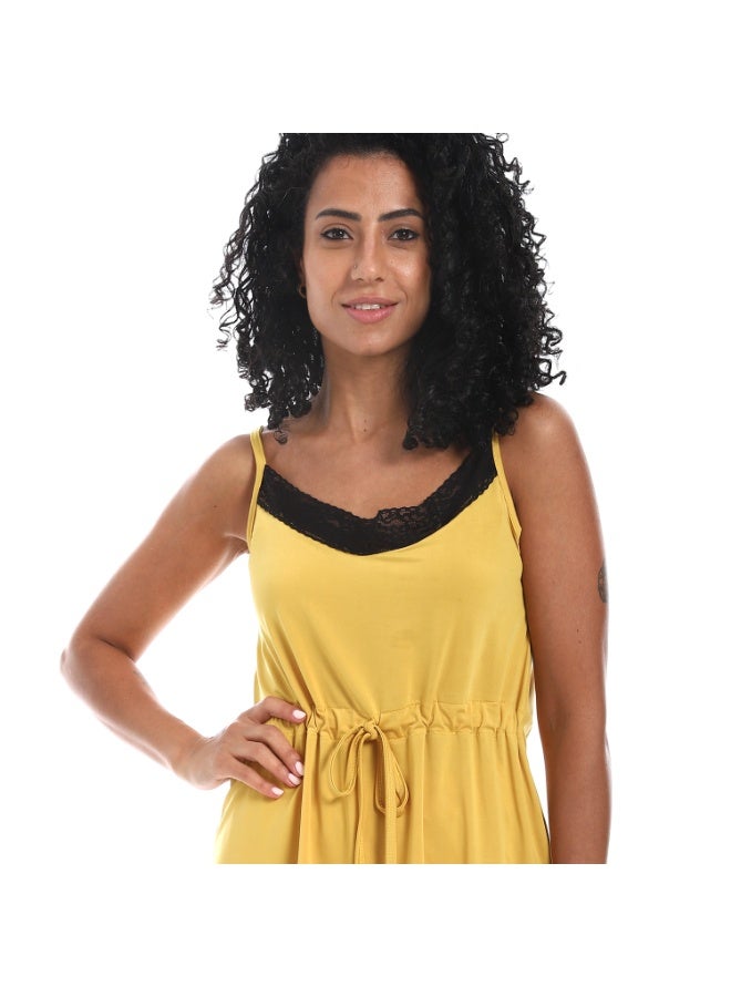 Caesar Women's two-piece pajama set, top and pants with a belt at the waist  - Image 5
