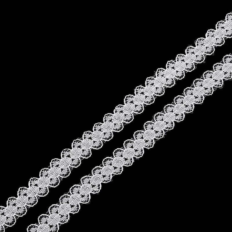 Diy Crafts 15098 Decorative Lace Trim Fabric Birthday Christmas Craft Diy Sewing & Skirt Accessories, Pack of 135 Mtr 15x9, (Multicolor) - Image 4