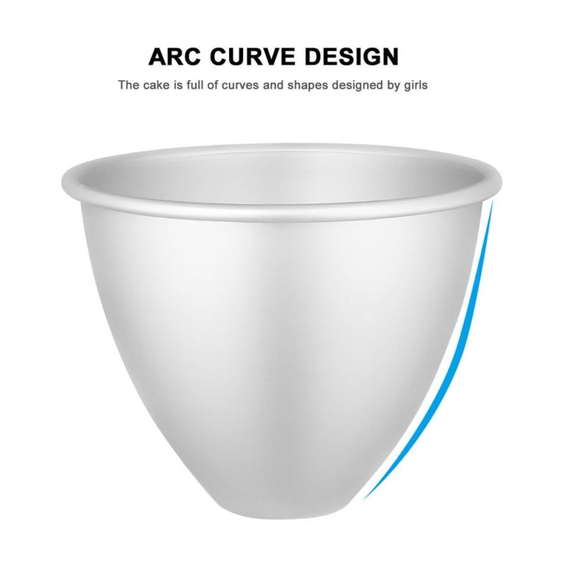 5 Inch Aluminum Alloy Cone Cake Mold Set Of 2 For Creative Baking At Home - Image 4