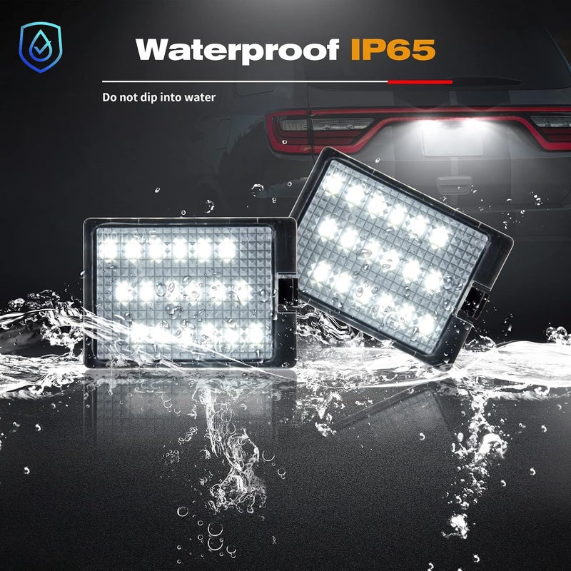 Gempro LED License Plate Lights Rear Tag Lamps for Dodge Durango 2014 2015 2016 2017 2018 2019 2020 2021 2022 Pickup Truck - Image 5