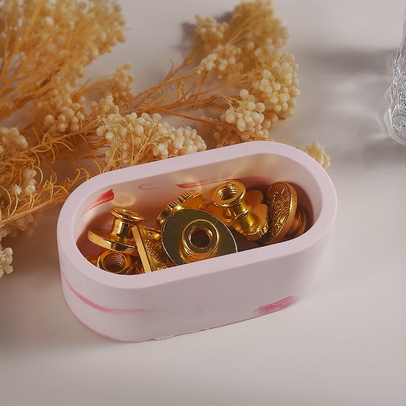 Crystal Glue Dropping Rectangular Flower Pot Mold Oval Small Rectangular Storage Box Fleshy Flower Pot Gypsum Cement Silicone Mold - Image 5