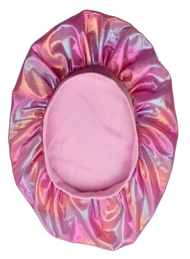 TALE KING Kids Bonnets for Girls Sleeping Satin Bonnets for Kids Little Girls Satin Bonnet for Curly Hair Silk Sleep Cap Night Caps Pink - Image 5