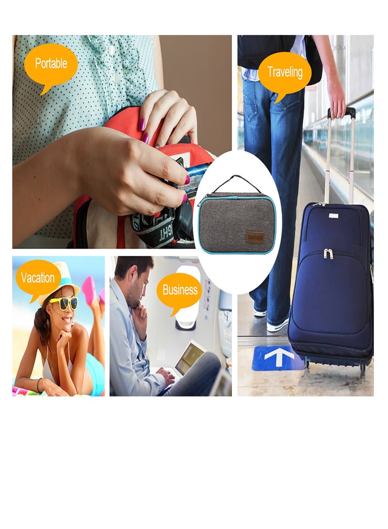 SYOSI حقيبة سفر مبردة للأنسولين، حقيبة طبية محمولة مع كيسين ثلج لتخزين قلم الأنسولين، مثالية للسفر والاستخدام اليومي - Image 2