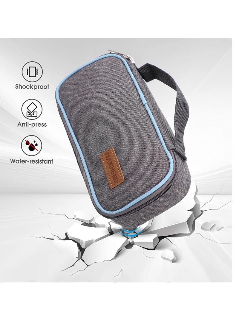 SYOSI حقيبة سفر مبردة للأنسولين، حقيبة طبية محمولة مع كيسين ثلج لتخزين قلم الأنسولين، مثالية للسفر والاستخدام اليومي - Image 4