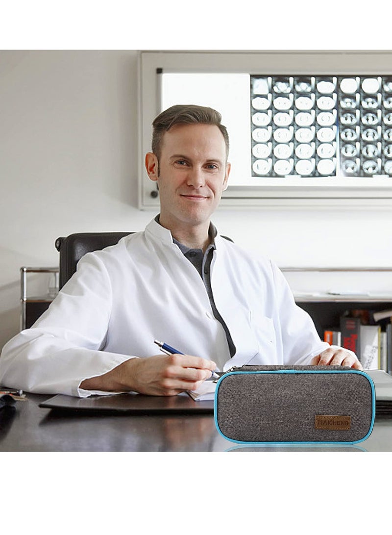 SYOSI حقيبة سفر مبردة للأنسولين، حقيبة طبية محمولة مع كيسين ثلج لتخزين قلم الأنسولين، مثالية للسفر والاستخدام اليومي - Image 3