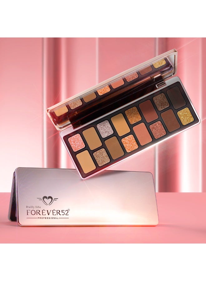 FOREVER52 Essential 16 Color Eyeshadow Palette - Multicolor - BKS402 - Image 4
