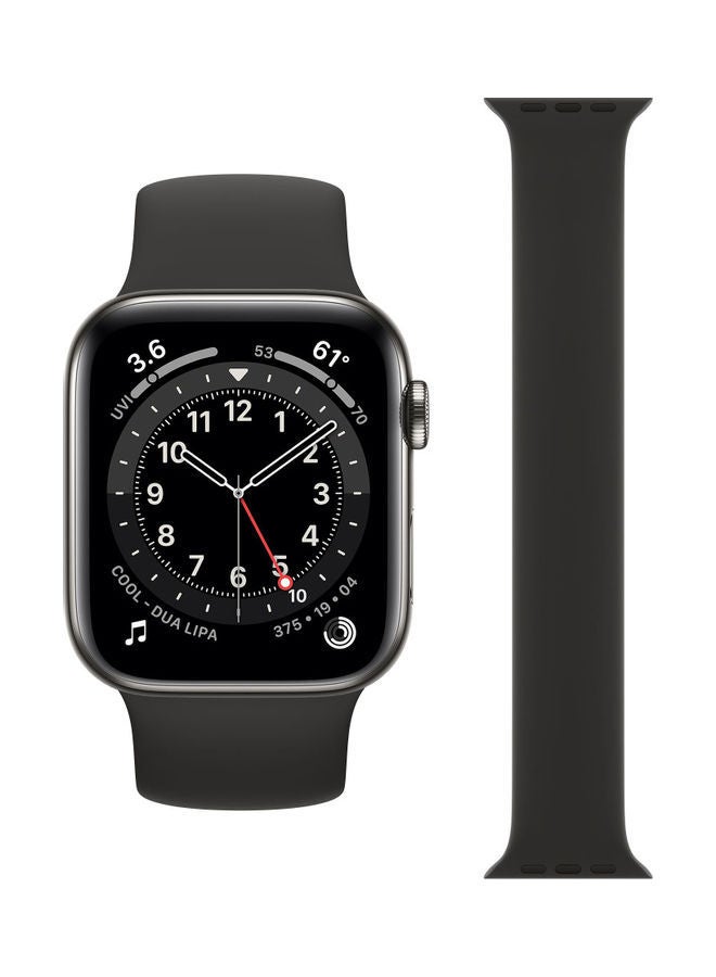 NIBEMINENT Replacement Band For Apple Watch Series 1/2/3/4/5/6/SE 42/44mm Black - Image 2