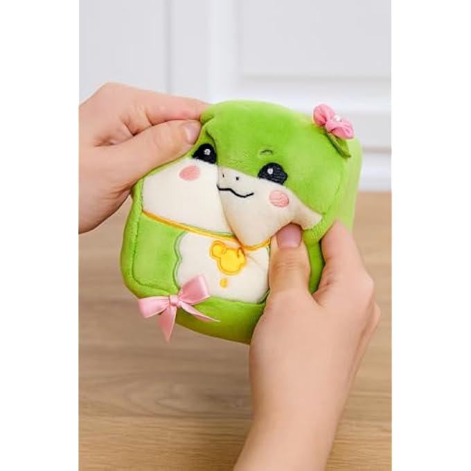 MGM Toy - Squarepal - Snake - Frog - Lizard - Anti-Stress Plush - 193639 - Memory Foam - Gadget - Gift - Animals - Anxiety - Sensory Toy - From 2 Years - Image 3