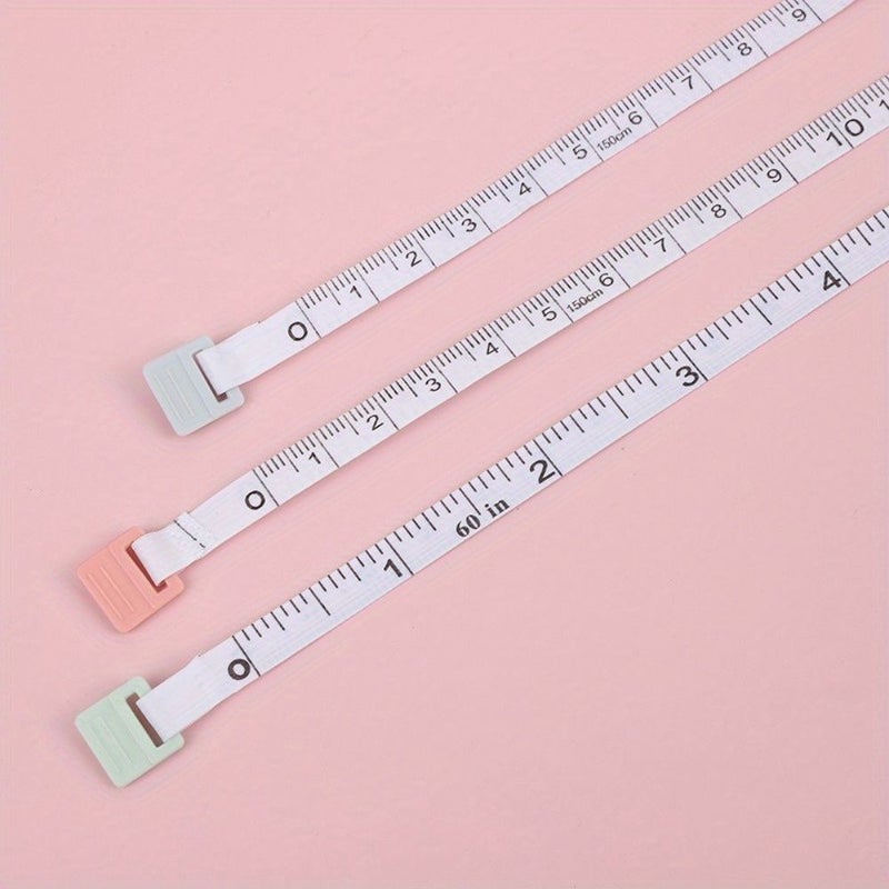 Blue Retractable Measuring Tape Sewing Kit Double Sided Body Fabric Craft Tool - Image 4