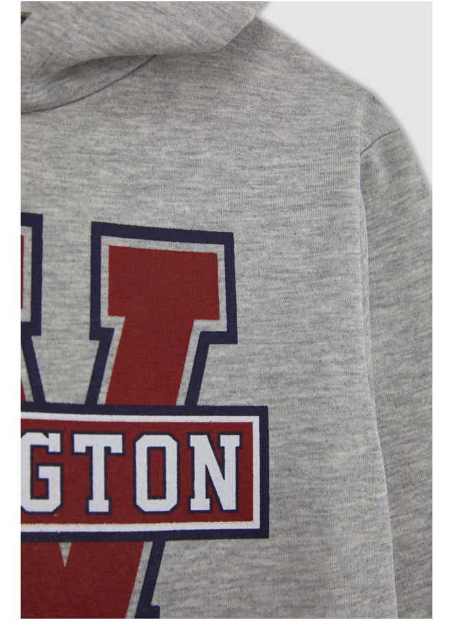 DeFacto - Boy Regular Fit Hooded Long Sleeve Knitted Sweat Shirt - Image 1