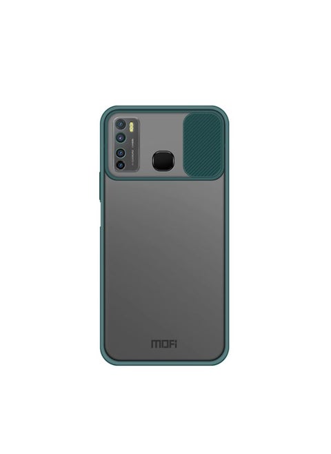 Case Cover For For Infinix X656 / HOT9 / Note7 Lite MOFI Xing Dun Series Translucent Frosted PC + TPU Privacy Anti-glare Shockproof All-inclusive Protective Case(Green)