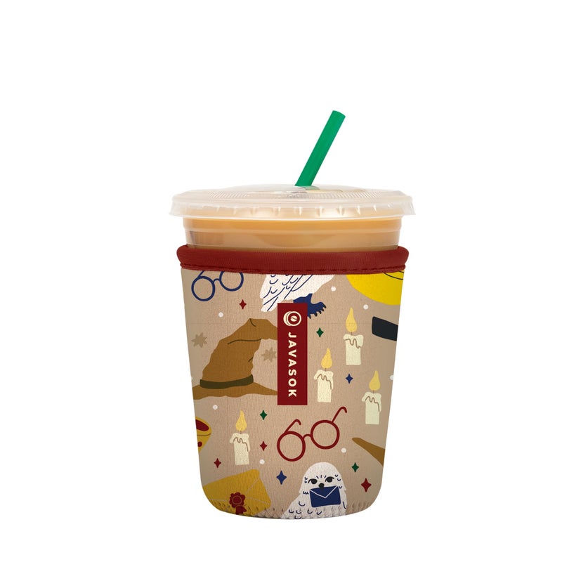 Sok It JavaSok Iced Coffee  Cold Soda Insulated Neoprene Cup Sleeve Horcrux Small 1620oz
