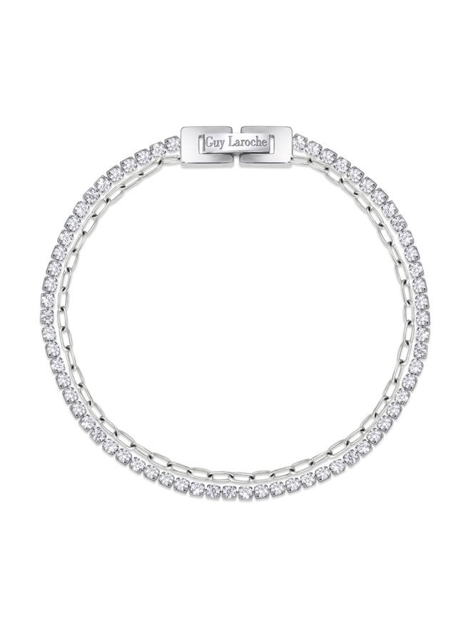 Guy Laroche Gabin Silver Bracelet for Unisex - Image 4
