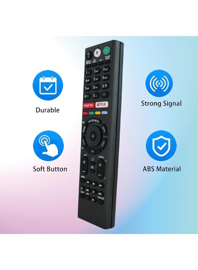 Raxoom جهاز تحكم عن بعد صوتي عالمي لأجهزة تلفزيون Sony الذكية، وحدة تحكم بلوتوث، جميع أجهزة Sony Bravia LED OLED LCD 4K UHD HDTV HDR Android TV، مع Google Play - Image 4