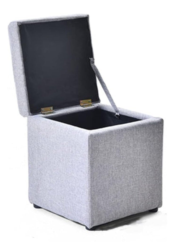 LINGWEI Ottoman Footrest Stool Ottomans Foot Stool Vanity Chair Shoe Change Bench Seat Storage Ottoman Cube  - Image 1