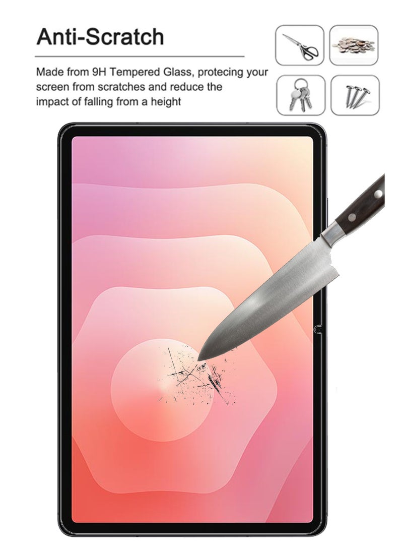 REWO For Samsung Galaxy Tab S11 5G (2025) - 11 inches - Tempered Glass Screen Protector - Premium HD Delicate Touch , Higher Transparency , Easy to Install ,Anti-scratch and Bubble-free Screen Protector - Clear - Image 3