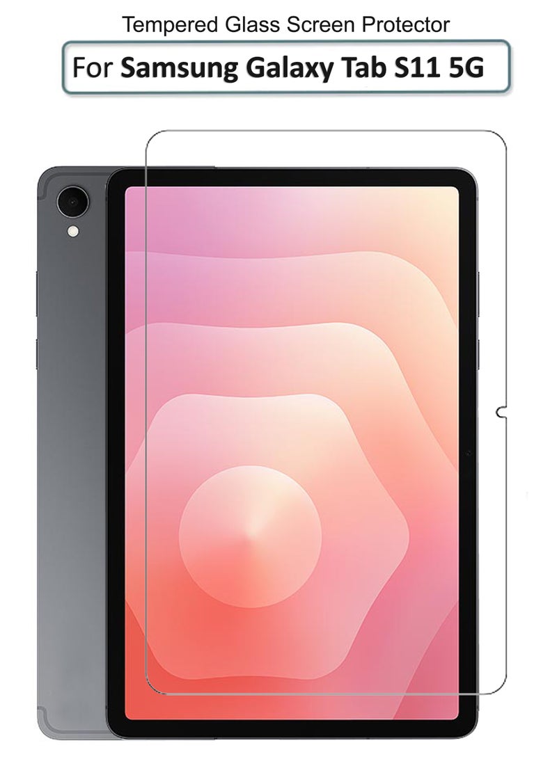 REWO For Samsung Galaxy Tab S11 5G (2025) - 11 inches - Tempered Glass Screen Protector - Premium HD Delicate Touch , Higher Transparency , Easy to Install ,Anti-scratch and Bubble-free Screen Protector - Clear - Image 1
