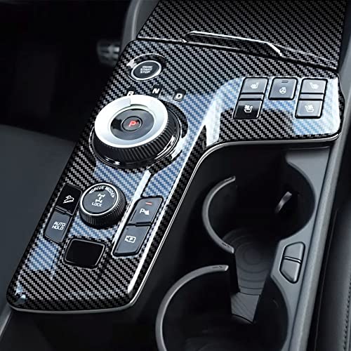 Kadore for 2023 2024 2025 Kia Sportage Hybrid SUV Carbon Fiber Style Interior Gear Shift Panel Frame Cover Trim LHD (Electronic Gear Only) 2pc - Image 4