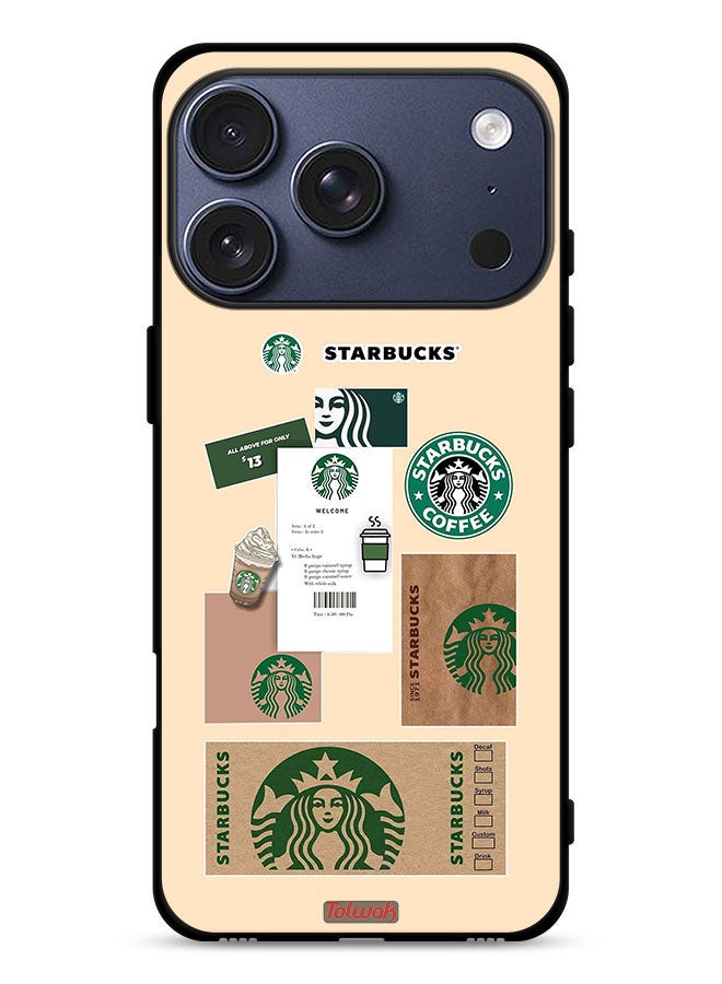 Tolwak Apple iPhone 17 Pro Protective Case Cover Coffee Sticker - Image 1