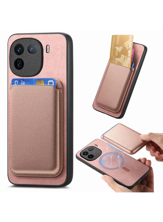 erorex Case For vivo Y300+ Retro Magsafe Card Bag PU Back Cover Phone Case - Image 1