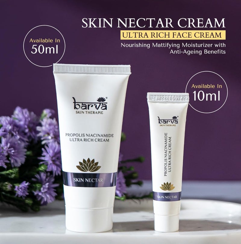 Barva Skin Nectar Anti Ageing with Hyaluronic Acid Transforming Cream Helps Clear up Spots and Blemishes Preservative Free 50 ml - Image 2