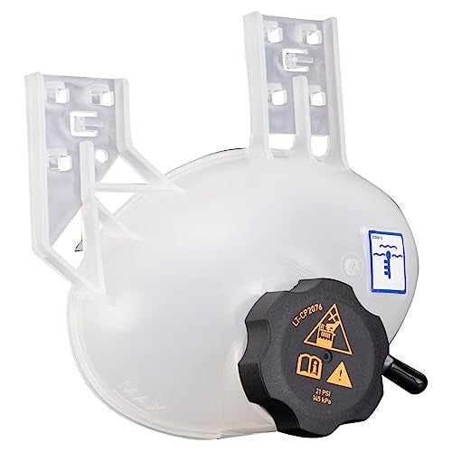 TRQ Radiator Coolant Reservoir Expansion Tank Overflow Bottle Compatible with 2016-2018 Fiat 500X 2017-2022 Jeep Compass 2015-2018 Renegade CH3014170 - Image 1