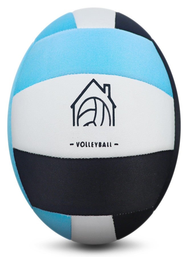 AceVernine Soft Indoor Volleyballs for Practicing Inside House and Yard, Safe and Silent Volleyball for Girls Boys Kids Youth Beginners Training Birthday Christmas Easter Gifts (Blue, Size 5) - Image 1