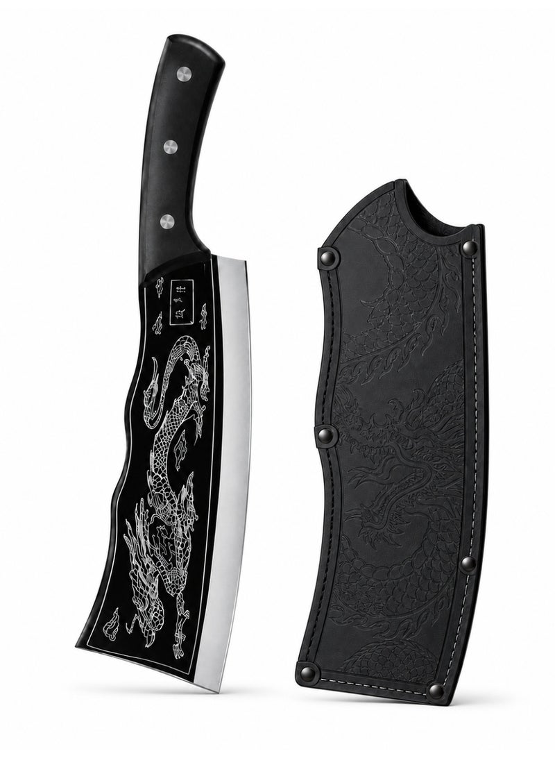 Heavy Duty Thickened Kitchen Chopping Knife, Sharp Stainless Steel Kitchen Knife for Cutting, Bone Chopping and Daily Cooking, Utility Knife - Image 1