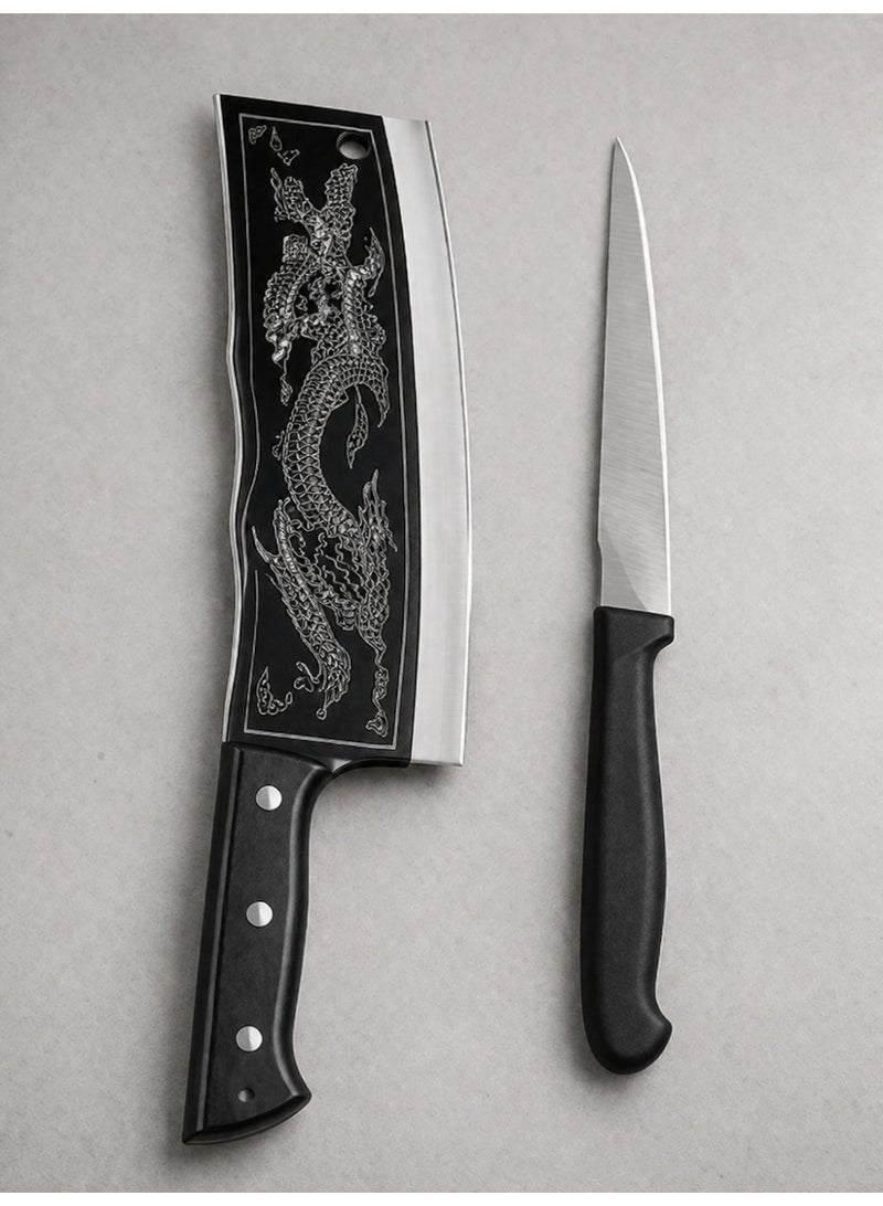 Heavy Duty Thickened Kitchen Chopping Knife, Sharp Stainless Steel Kitchen Knife for Cutting, Bone Chopping and Daily Cooking, Utility Knife - Image 5