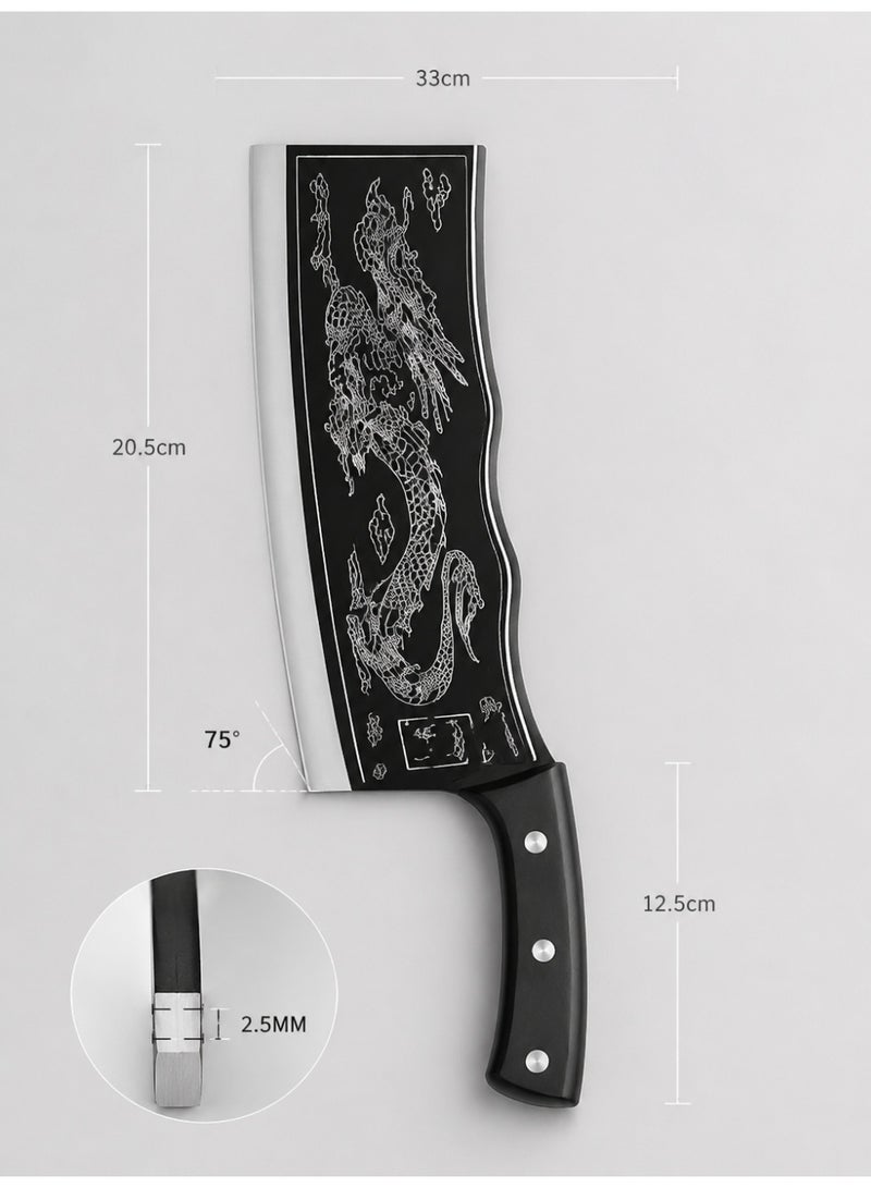 Heavy Duty Thickened Kitchen Chopping Knife, Sharp Stainless Steel Kitchen Knife for Cutting, Bone Chopping and Daily Cooking, Utility Knife - Image 4