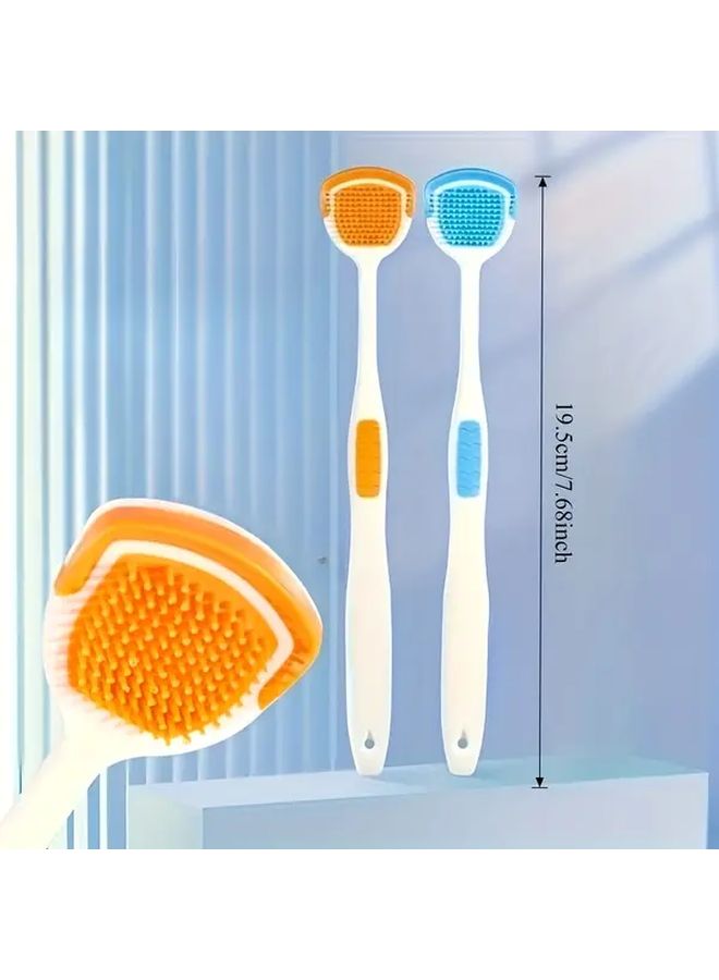 3 Pack Multi Functional Tongue Scraper Soft Silicone Oral Care Freshens Breath Reusable Portable - Image 4
