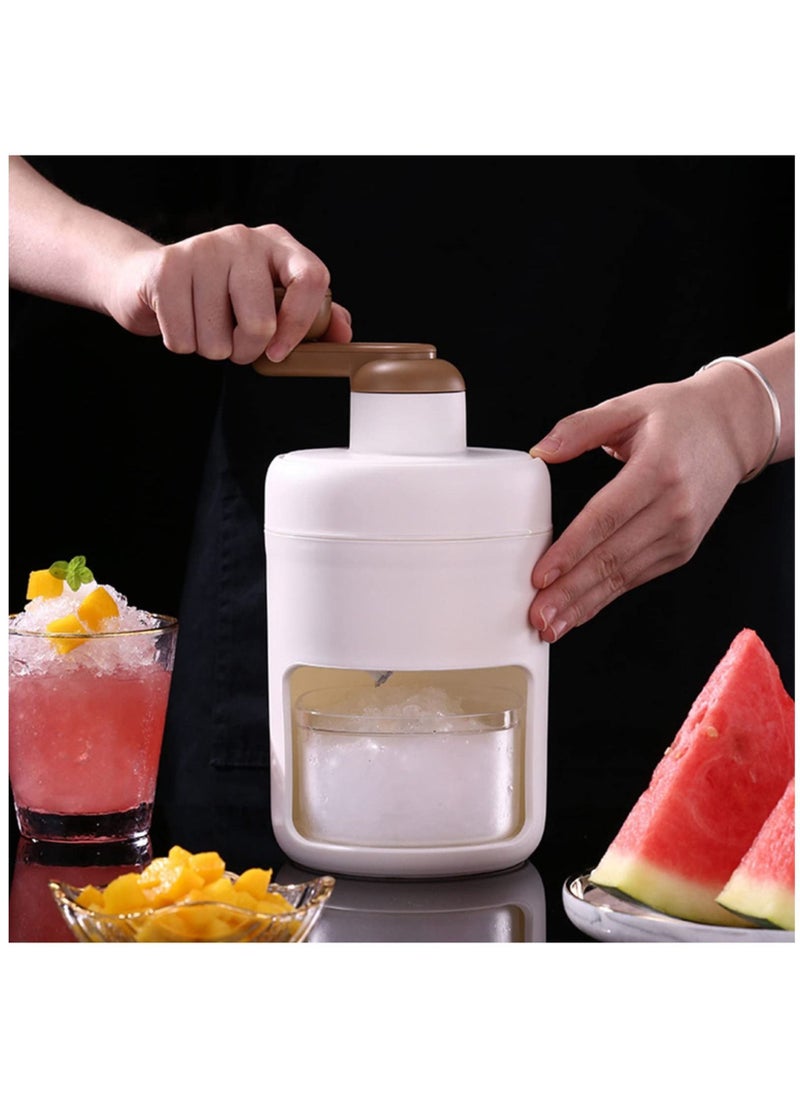 Generic - Portable Manual Ice Crusher Slush Machine with Thickened Stainless Steel Blades and Ice Cube Tray - Image 1